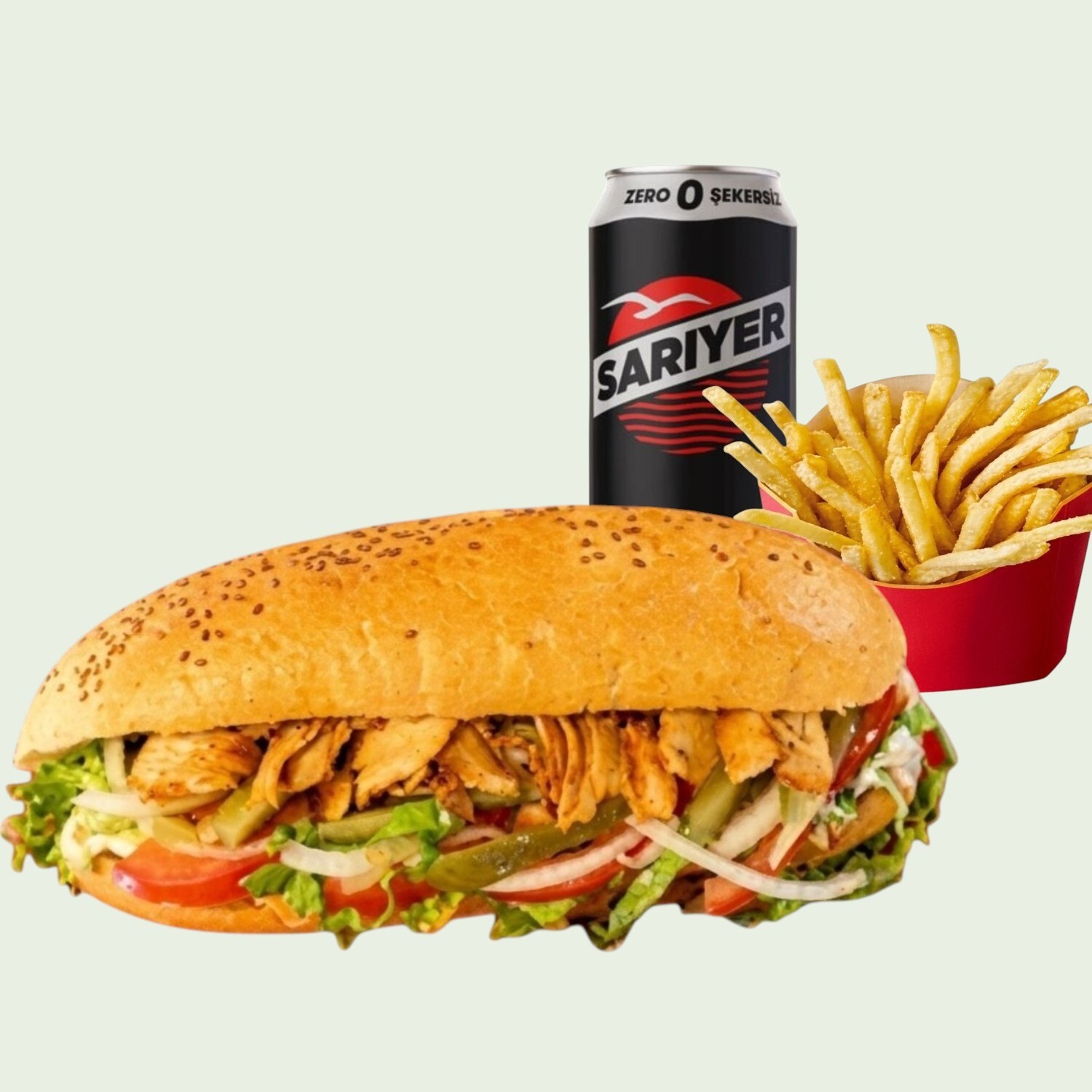 Tavuk Döner Sandviç (Menü)