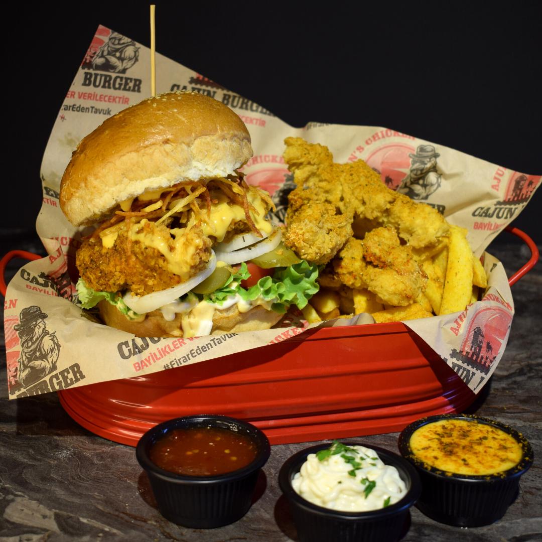Cajun Ajun's Special Burger Menü