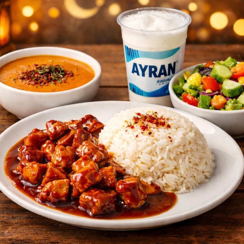 Barbekü Soslu Tavuk & Pilav Menü