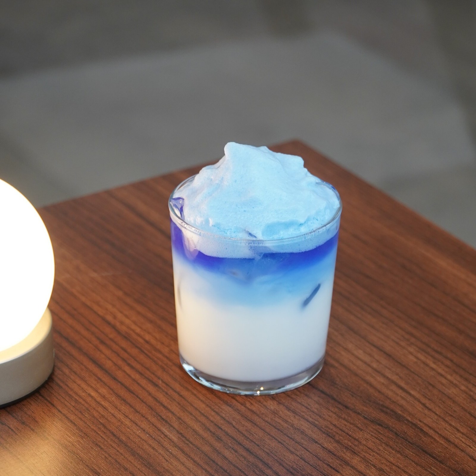 Iced Blue Matcha Strawberry Latte