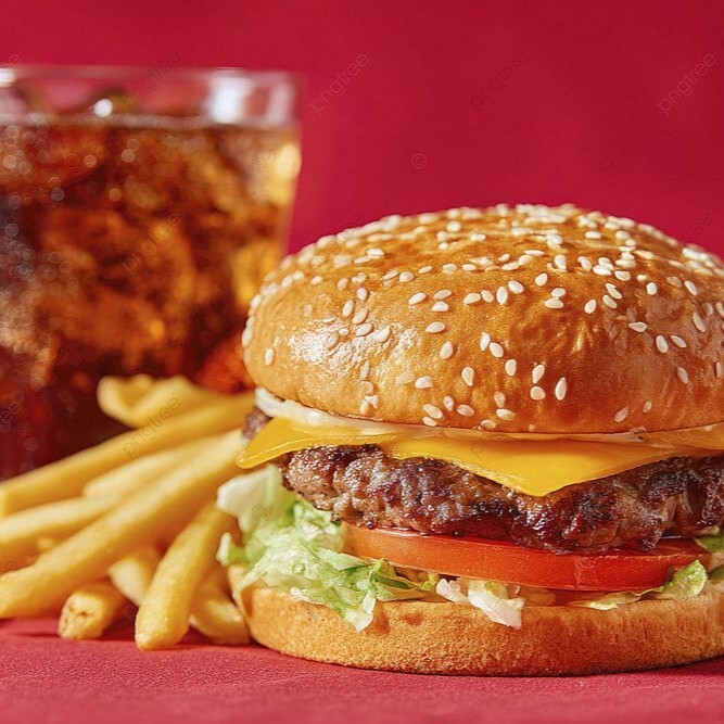 Cheddar Burger Menü