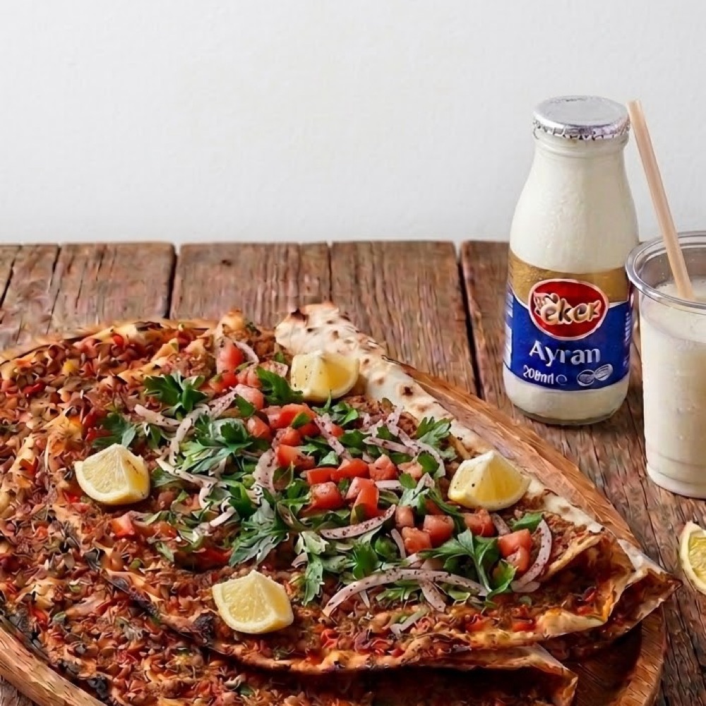 2'li Kuzu Lahmacun Menü + Ayran