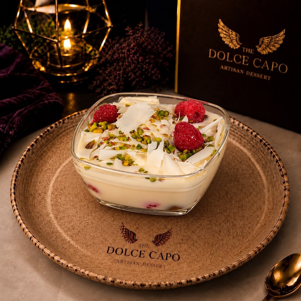 Beyaz Çikolatalı Frambuazlı Profiterol