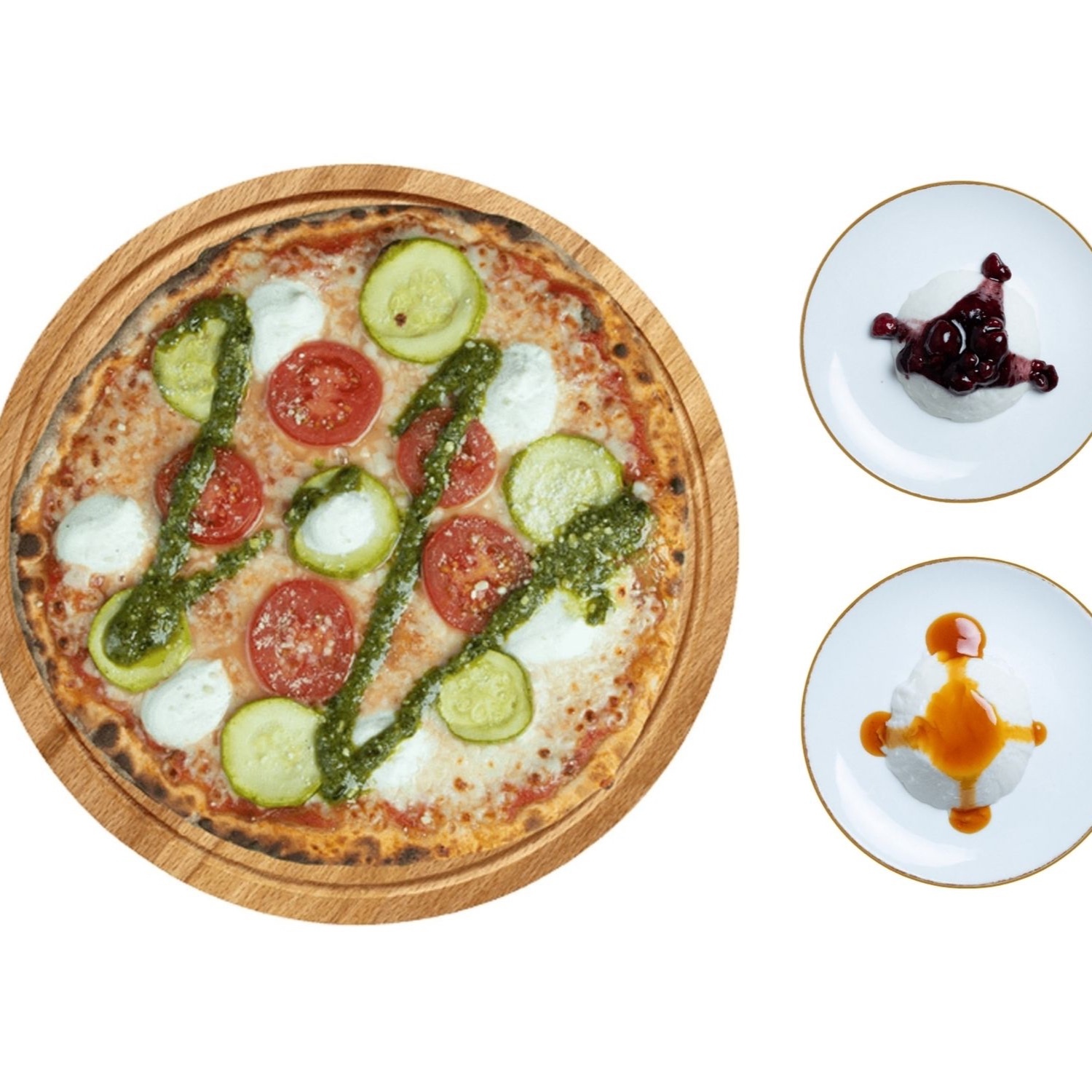 Pesto Kabaklı Pizza (Orta)