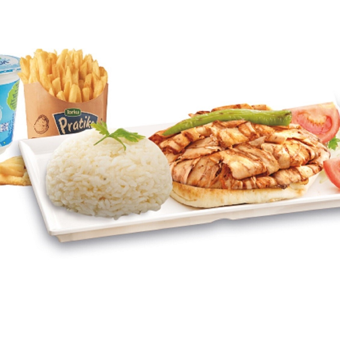 Pilav Üstü Tavuk Döner (150 gr.) Menü