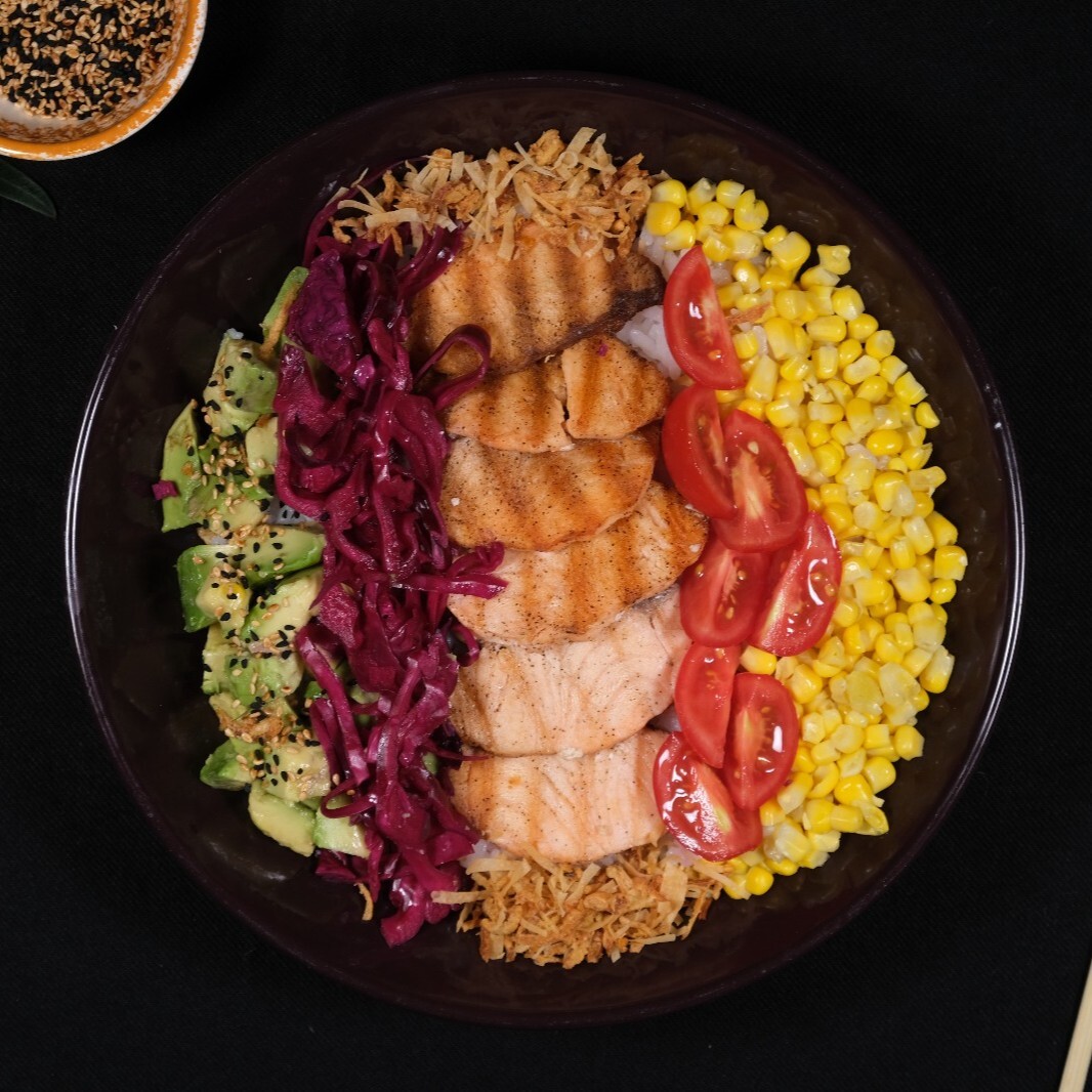 Crunchy Salmon Bowl