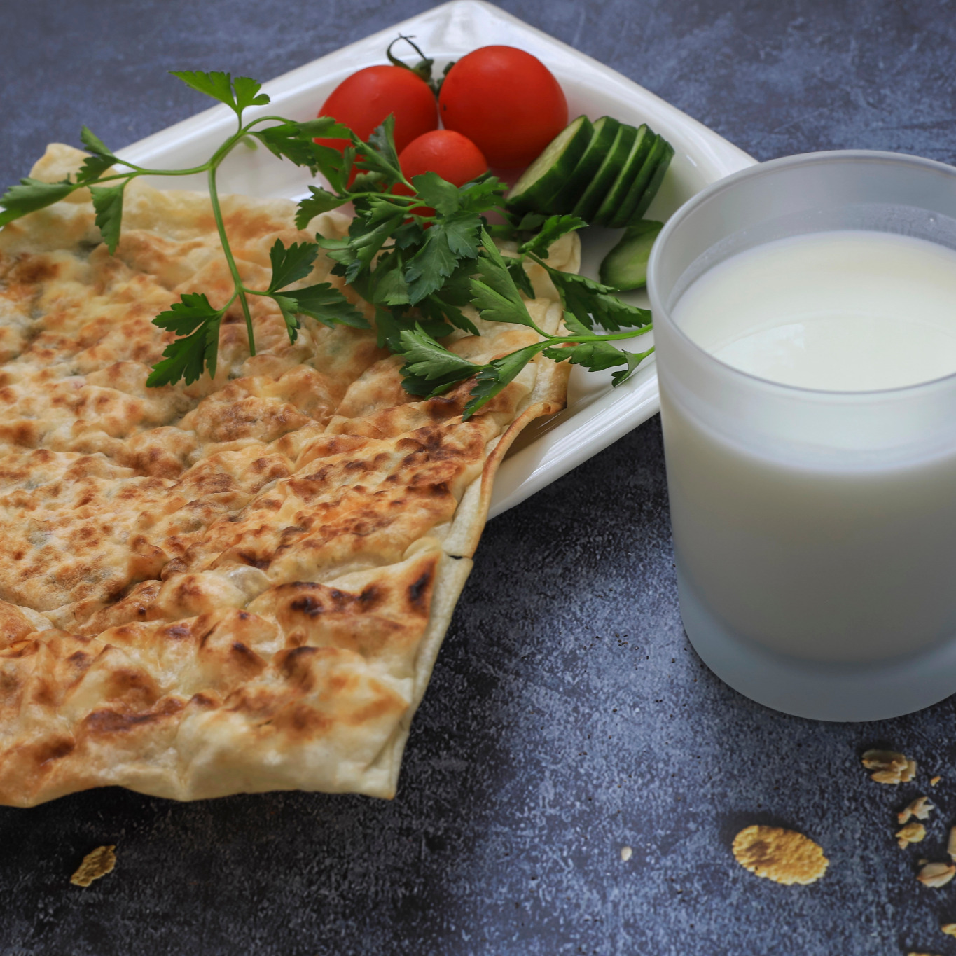 Peynirli Kaşarlı Sucuklu Gözleme