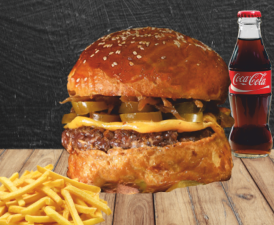Hot Peppers Burger Menü