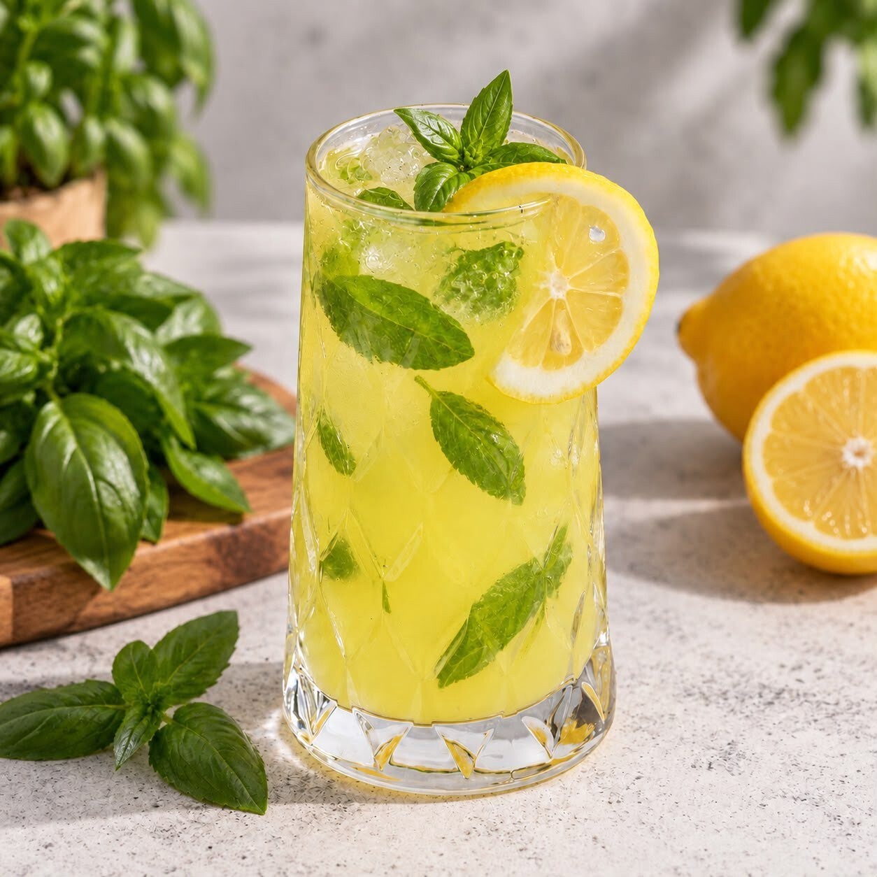 Ev Yapımı Fesleğenli Limonata 330 ml