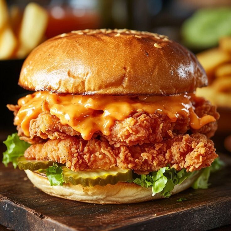double Crazy Cajun Burger