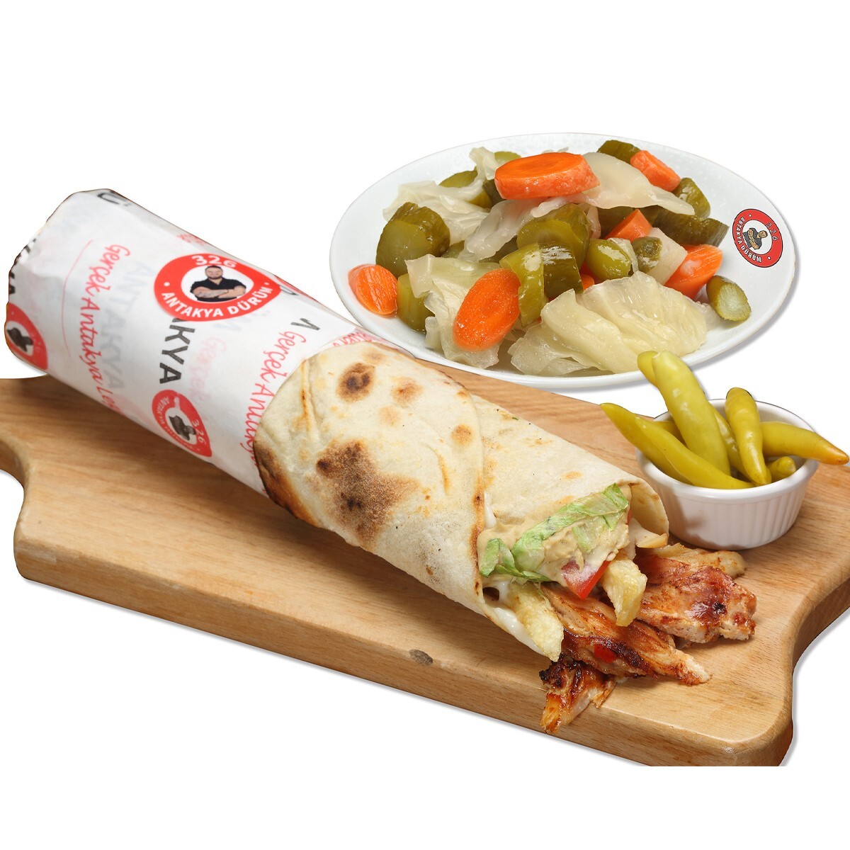 Humuslu Tavuk Döner Dürüm