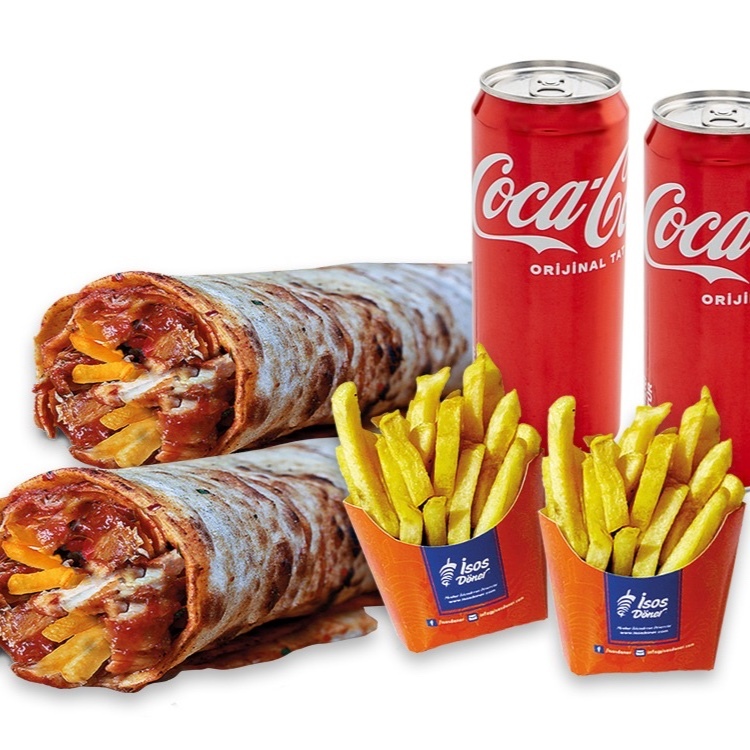 2'li Ekonomik Tavuk Döner Dürüm Menü