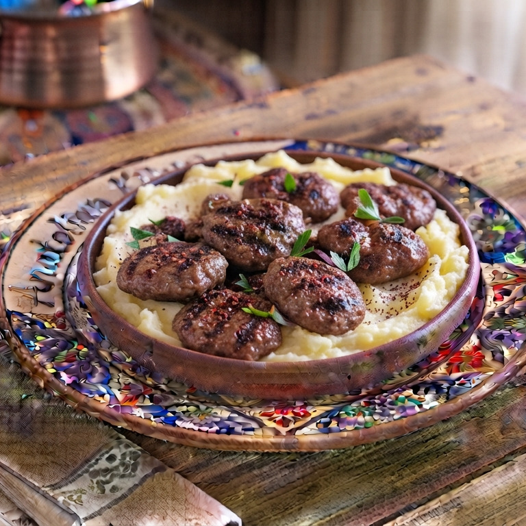 Anadolu Mutfağından Izgara Köfte (Patates Püresiyle)