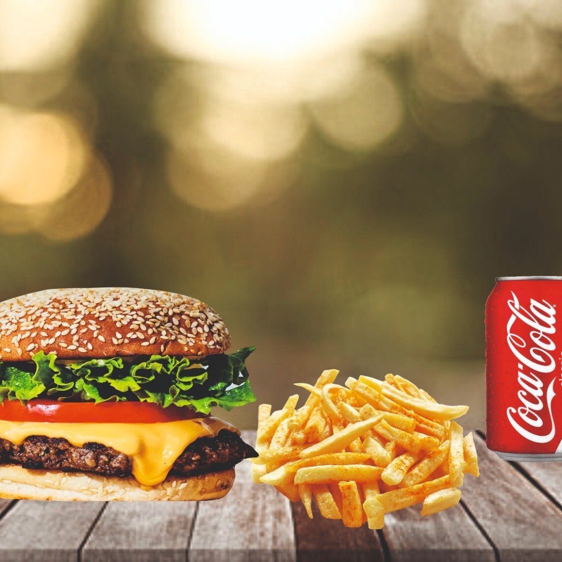 Chesse Burger Menü
