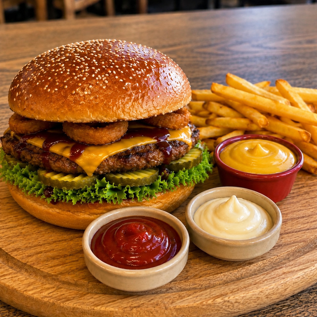 Onion Burger Menü