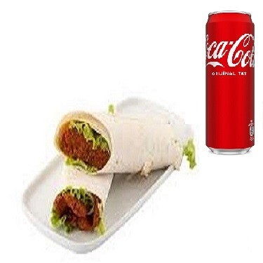 Öğrenci Menü (80 gr) Dürüm + Coca Cola (330 ml)