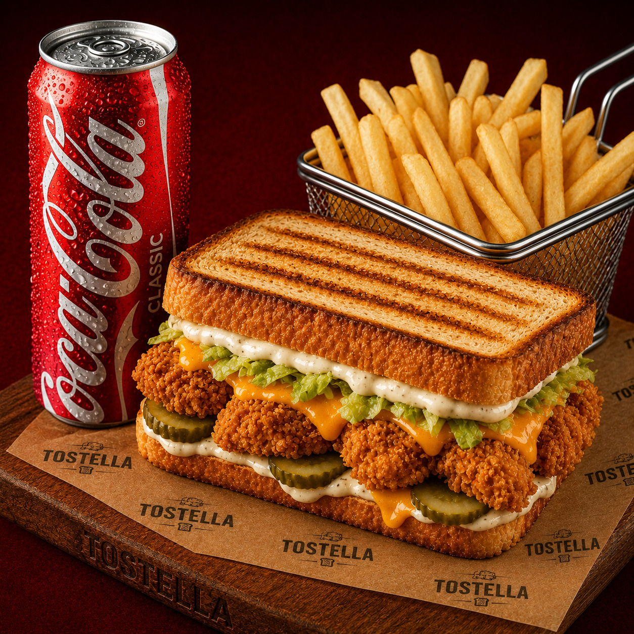 Tostella Crispy Chicken Menü