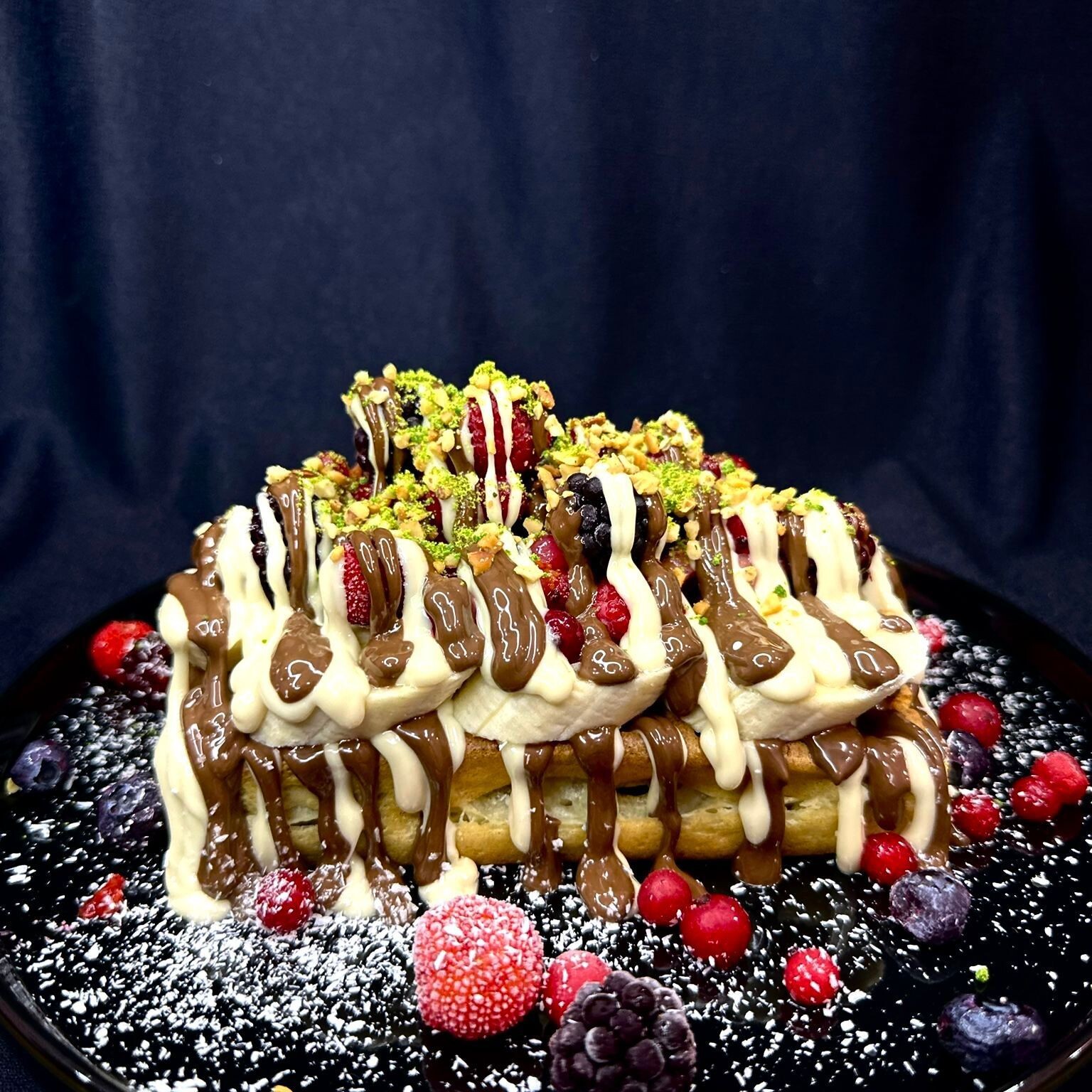 Orman Meyveli Waffle (Tek Kişilik)