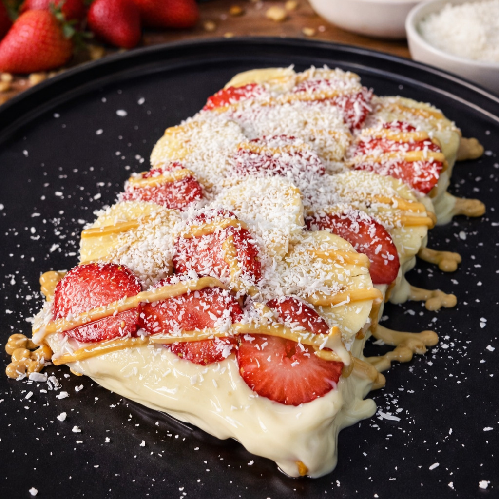 Beyaz Çikolatalı Waffle