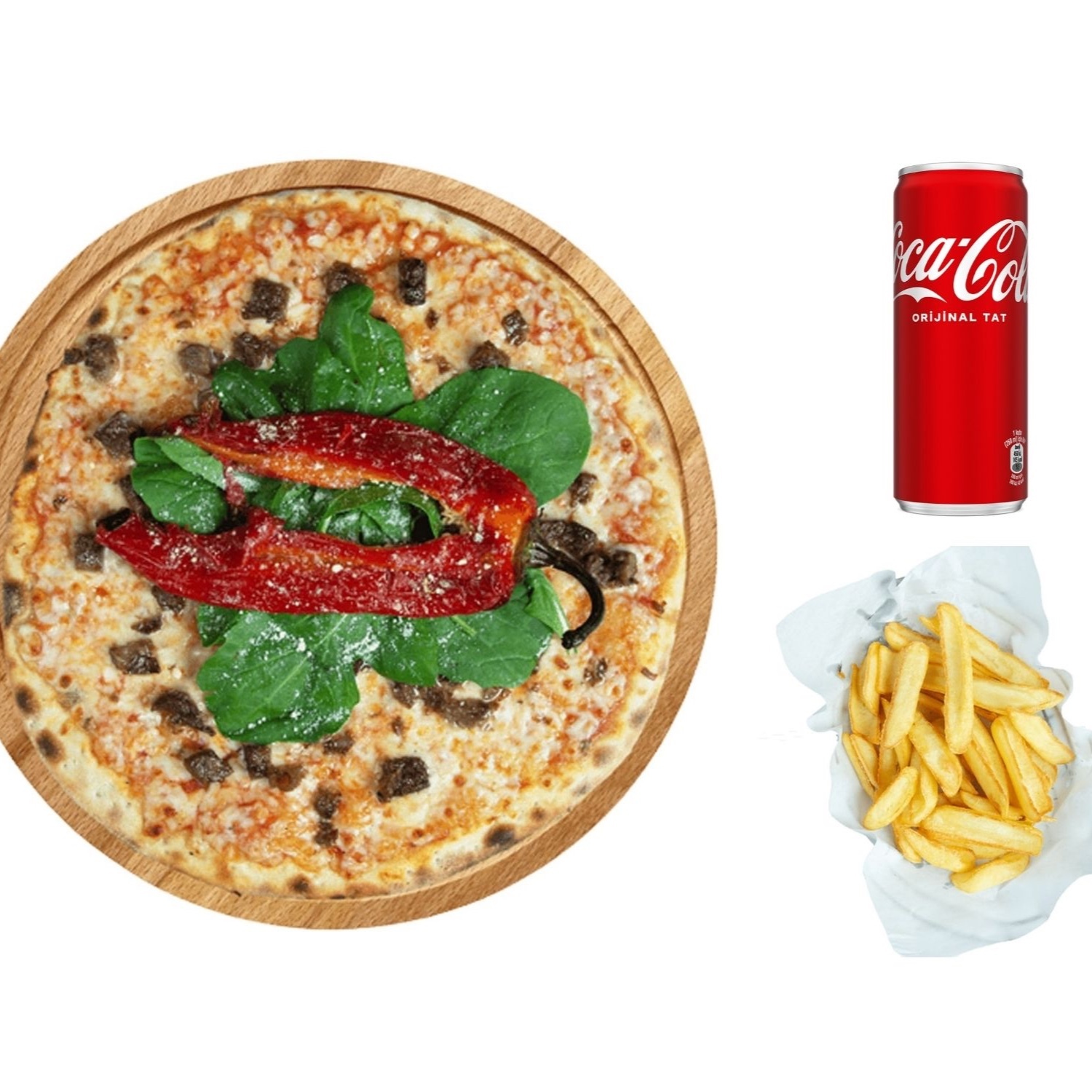 Kavurmalı Pizza (Büyük)