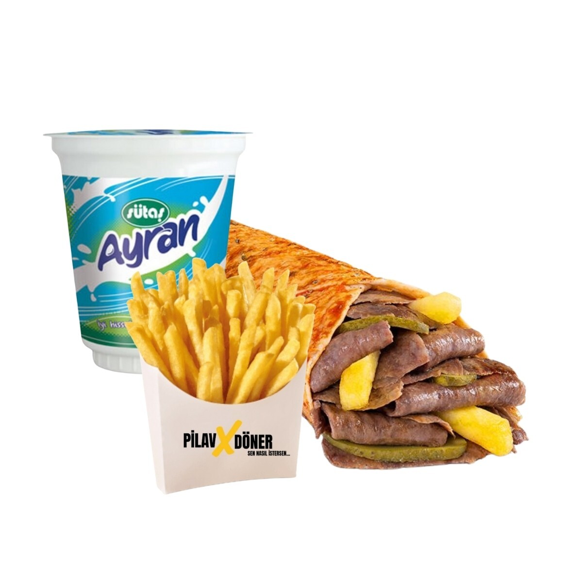 Et Döner Dürüm Menü (XL)