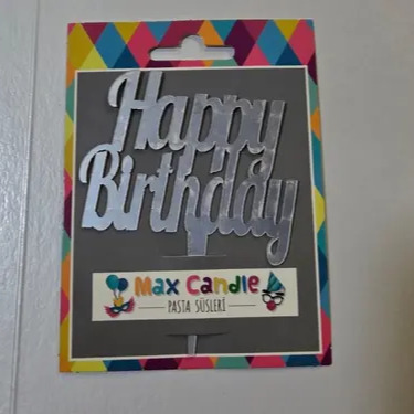 Happy Birthday (Pasta Süsü)