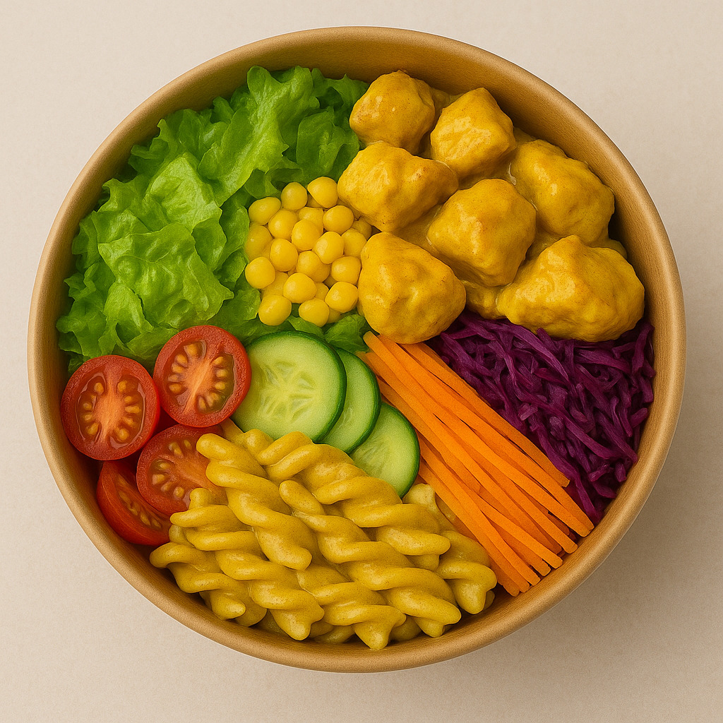 Köri Soslu Tavuk Bowl