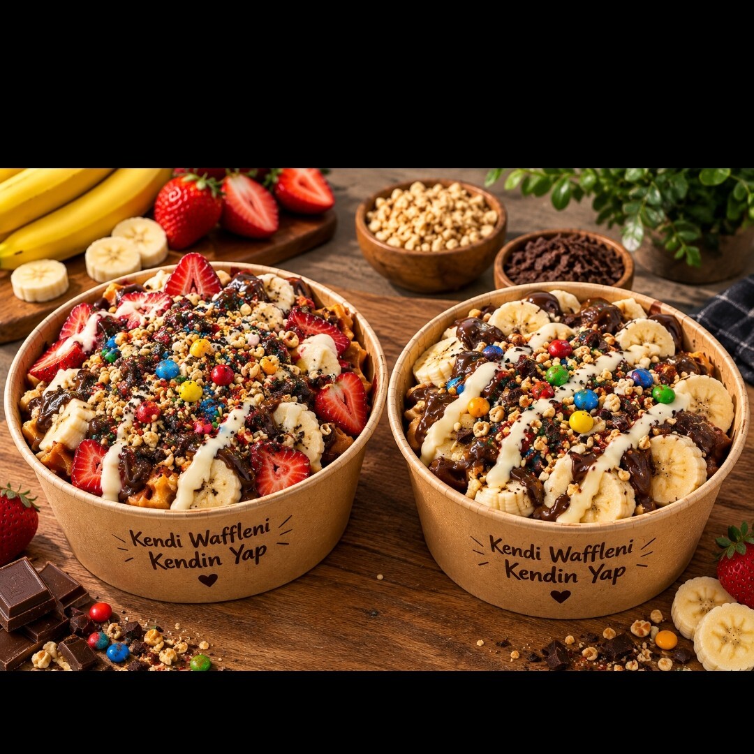 2'li Waffle Menü (kendin Yap)