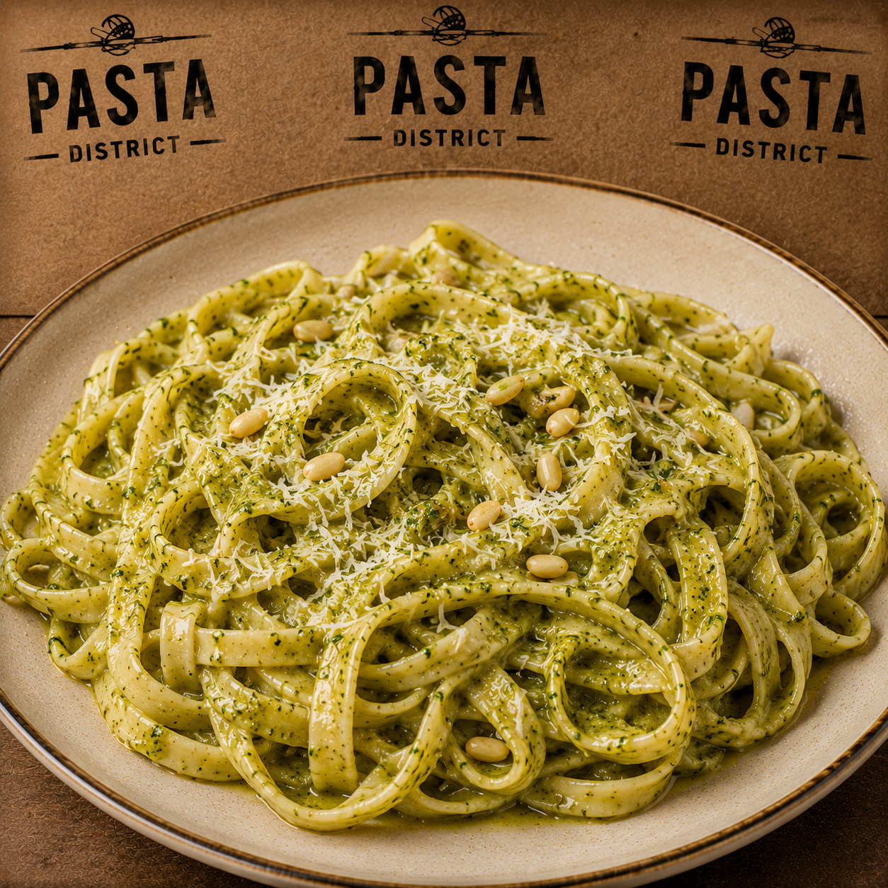 Pesto Fettuccine Pasta
