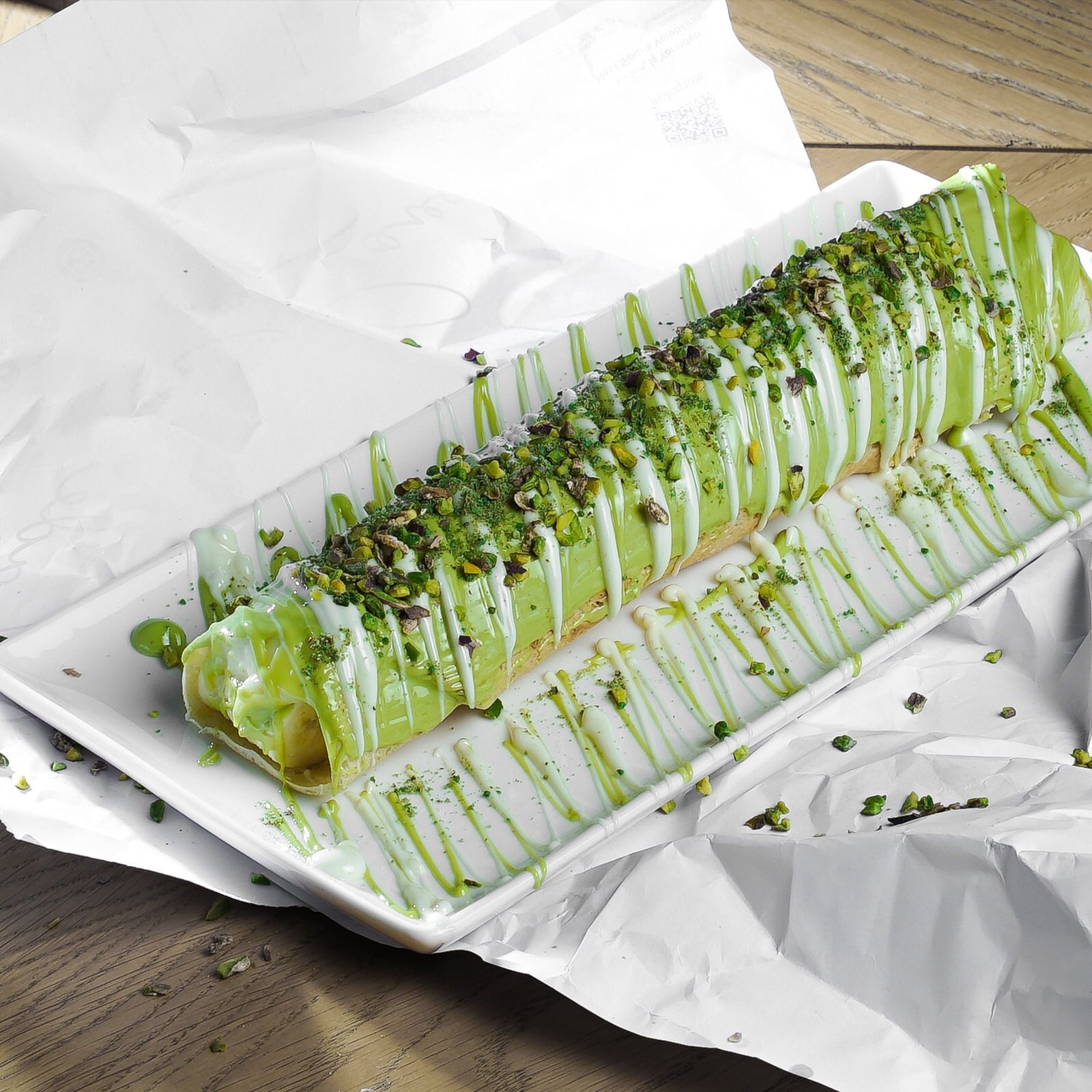 Pistachio Roll Crepe