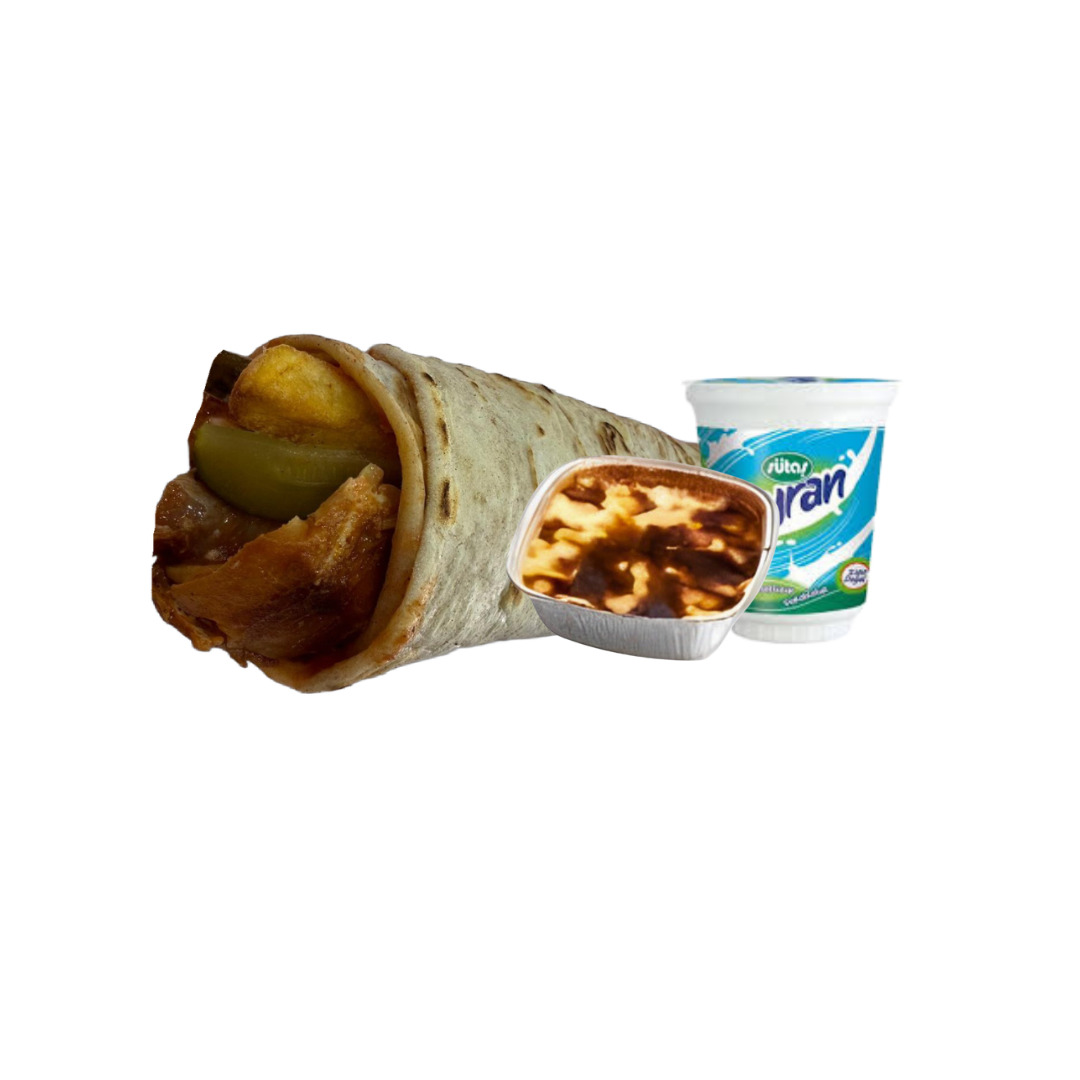 Tavuk Döner Dürüm+Tatlı+Ayran