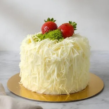 Saçaklı Tane Pasta - Beyaz Çikolatalı & Meyveli
