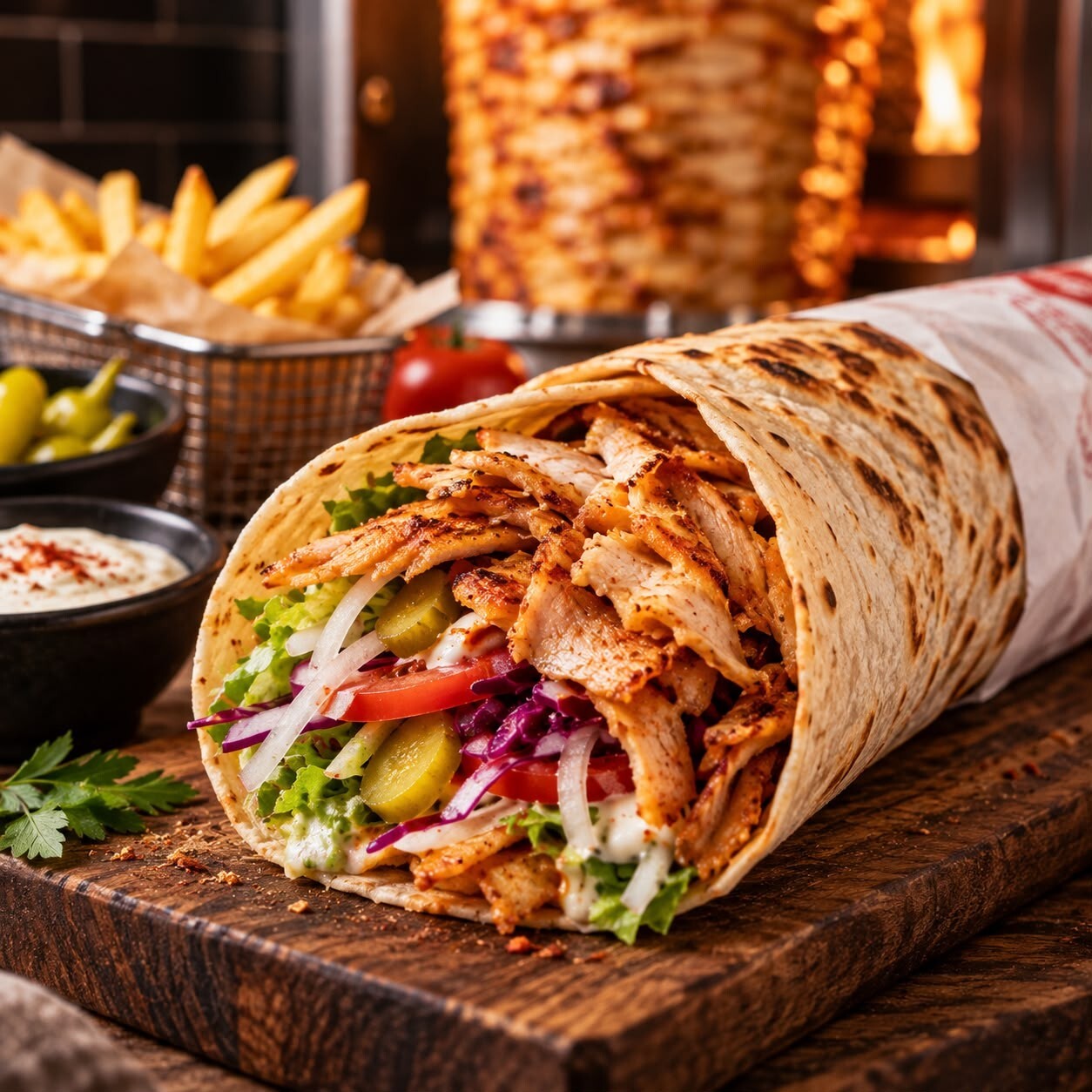 Dürüm Tavuk Döner