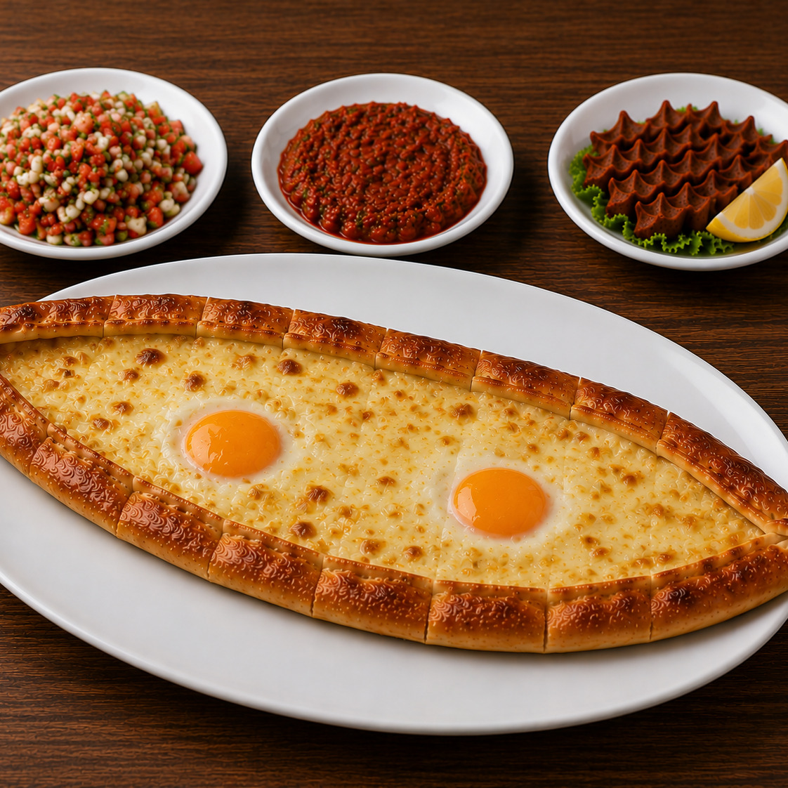 Kaşarlı Yumurtalı Pide
