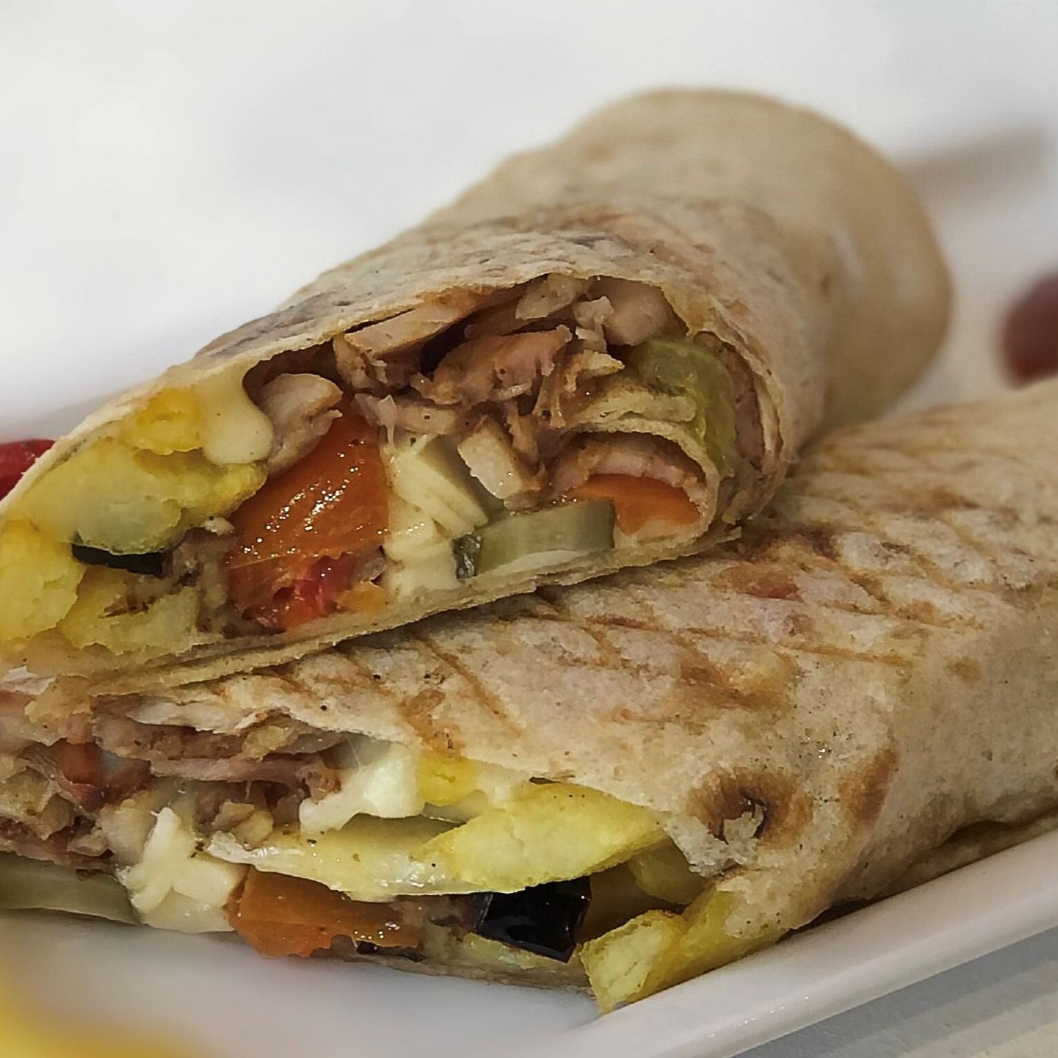 4'lü Kaşarlı Tavuk Döner Dürüm Menü