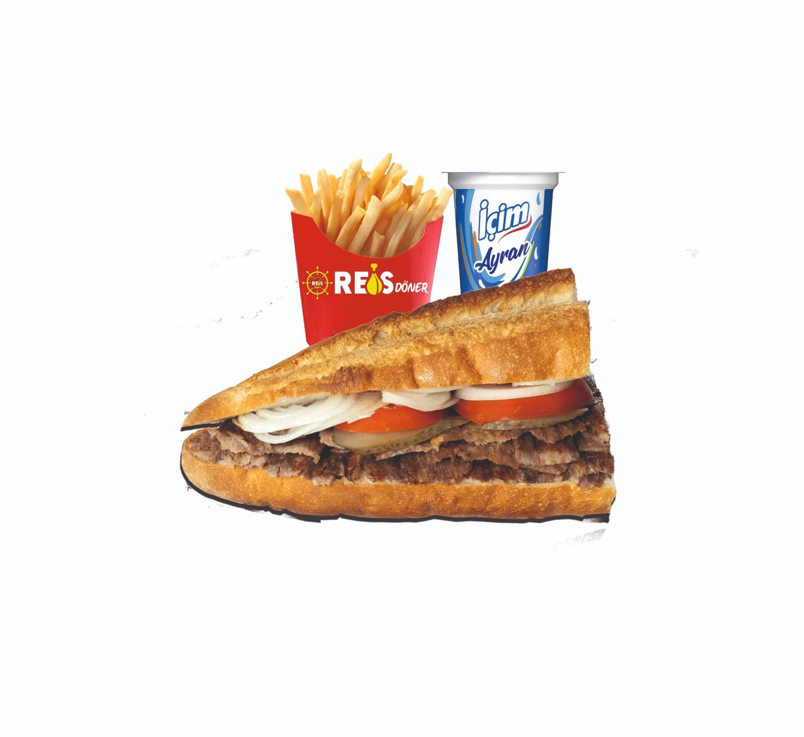 Yarım Ekmek Arası Et Döner Menü