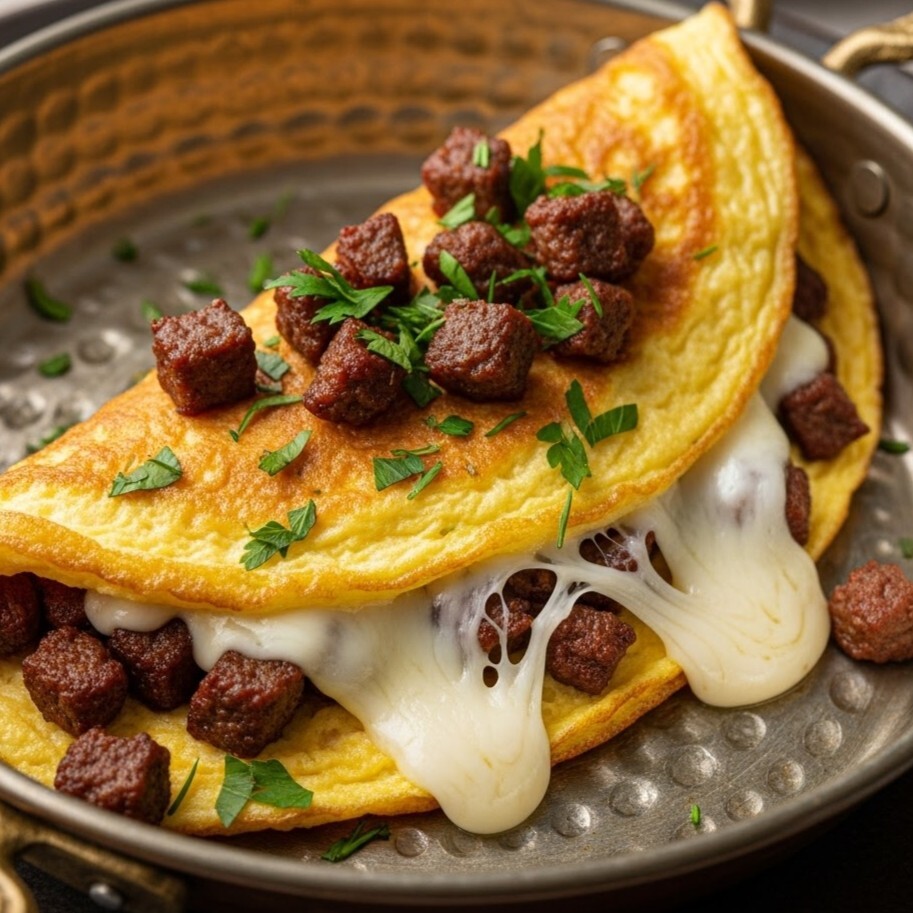 Kavurmalı Omlet