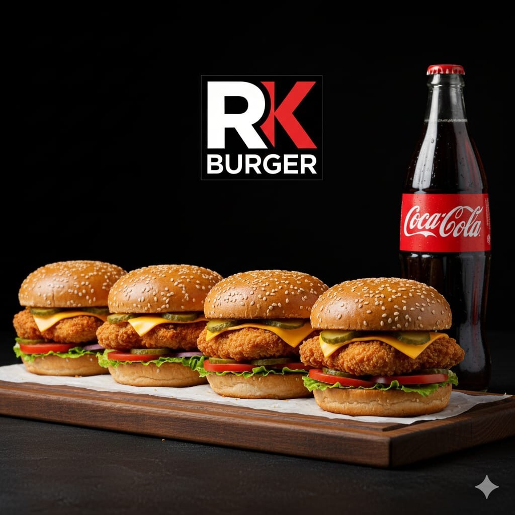 4'lü Çıtır Tavuk Burger Menü