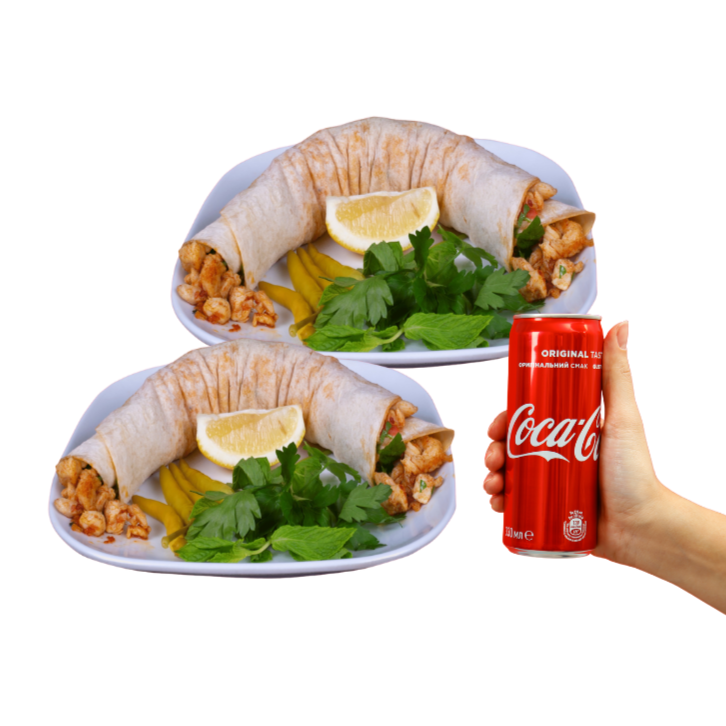 İkili Tavuk Tantuni Dürüm Menü 8