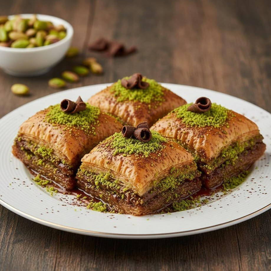Çikolatalı Fıstıklı Baklava (500 gr)