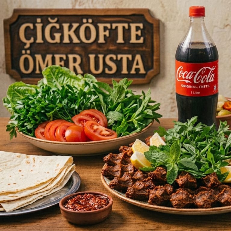 500 Gr Çiğ Köfte+1 Lt Coca Cola