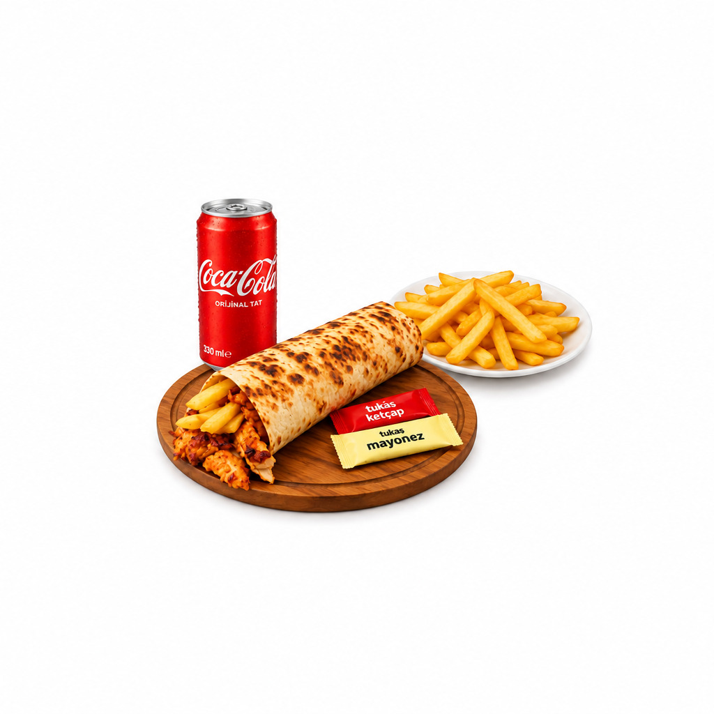 Köşem Box Tavuk Döner Dürüm Menü