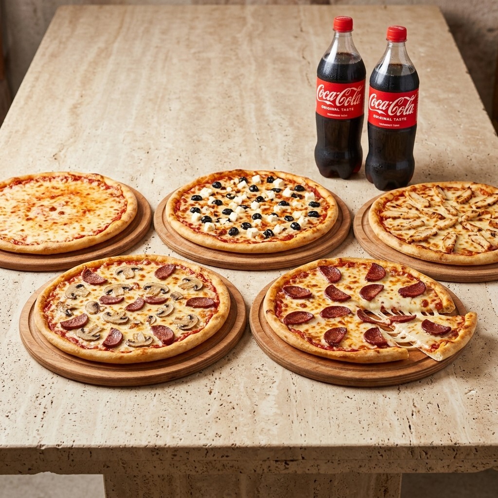 5'li Pizza (Orta Boy) Menü
