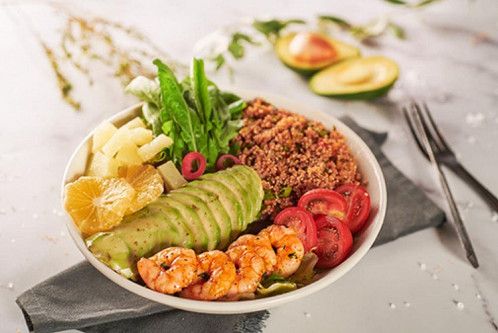 Karides Avokado One Bowl