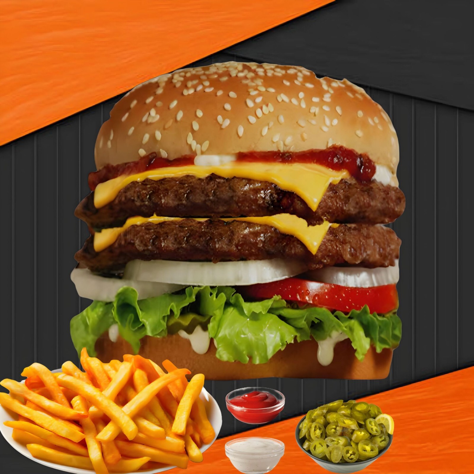 King Cheeseburger (Çift Köfte)
