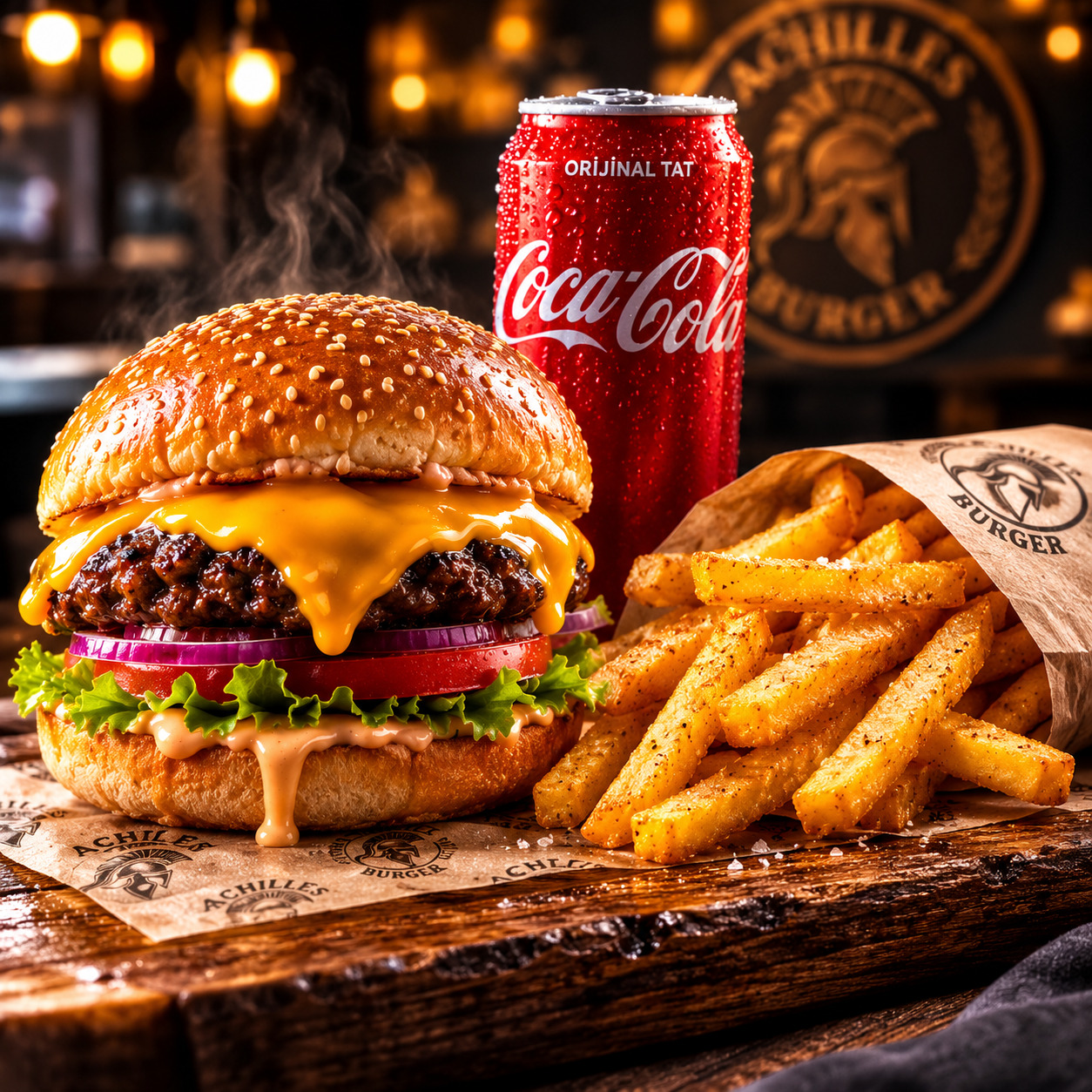 Achilles Burger Kola Menü