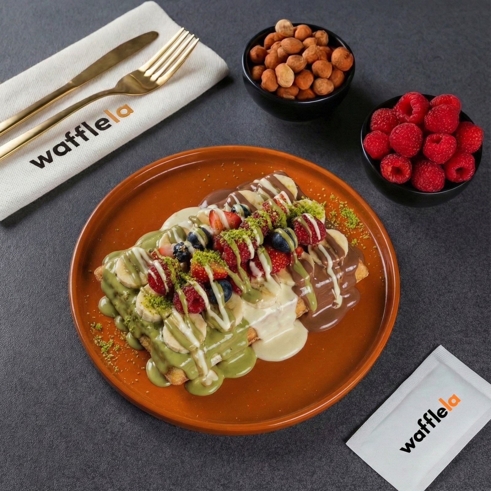 Premium Waffle (Büyük Hamur)