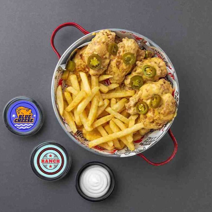Acı Çedar Soslu Çıtır Kanat