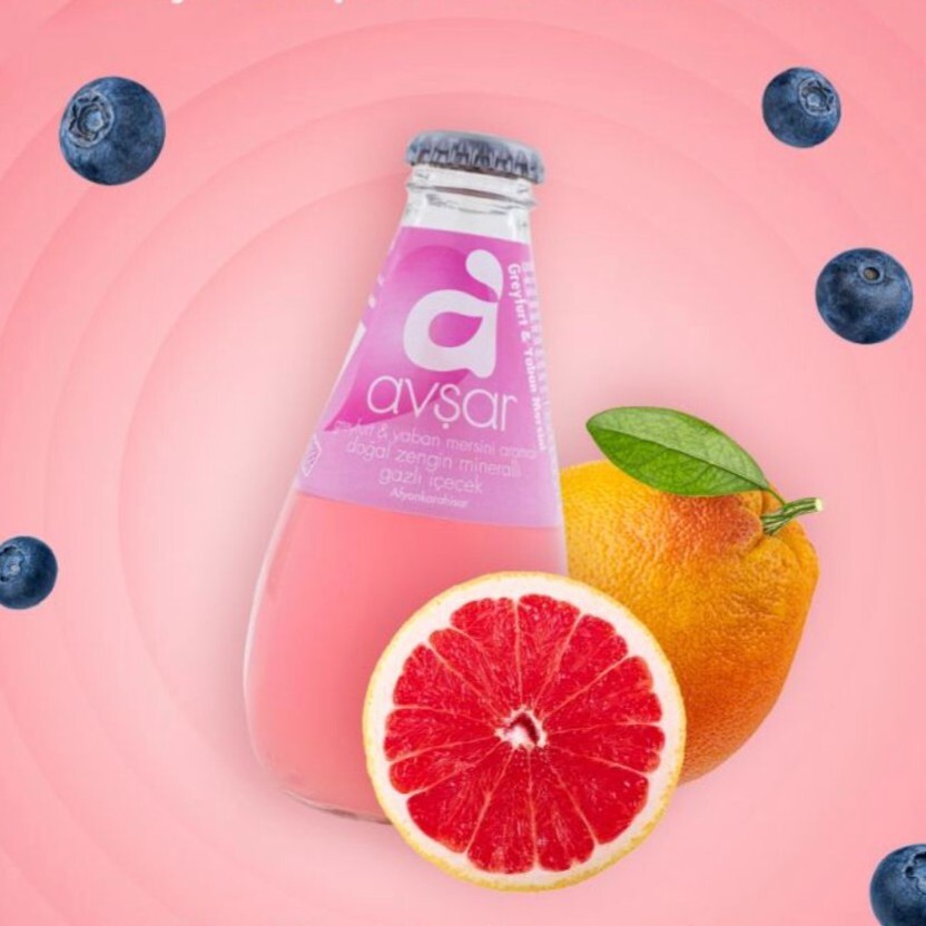 Greyfurt&Yaban Mersini Aromalı Soda