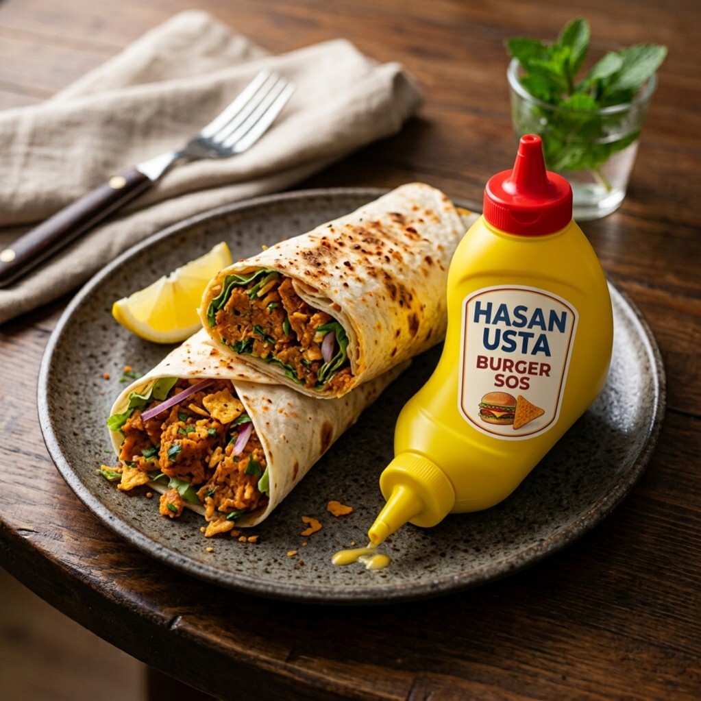 Doritoslu & Burger Soslu Çiğ Köfte Dürüm